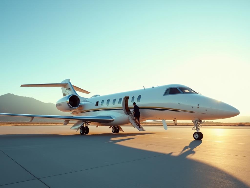 Luxuriöser Privatjet für exklusive Mineralienexpeditionen